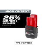 Milwaukee M12 紅鋰高輸出 CP2.5 電池 2 件裝 MILWAUKEE美沃奇(美行)